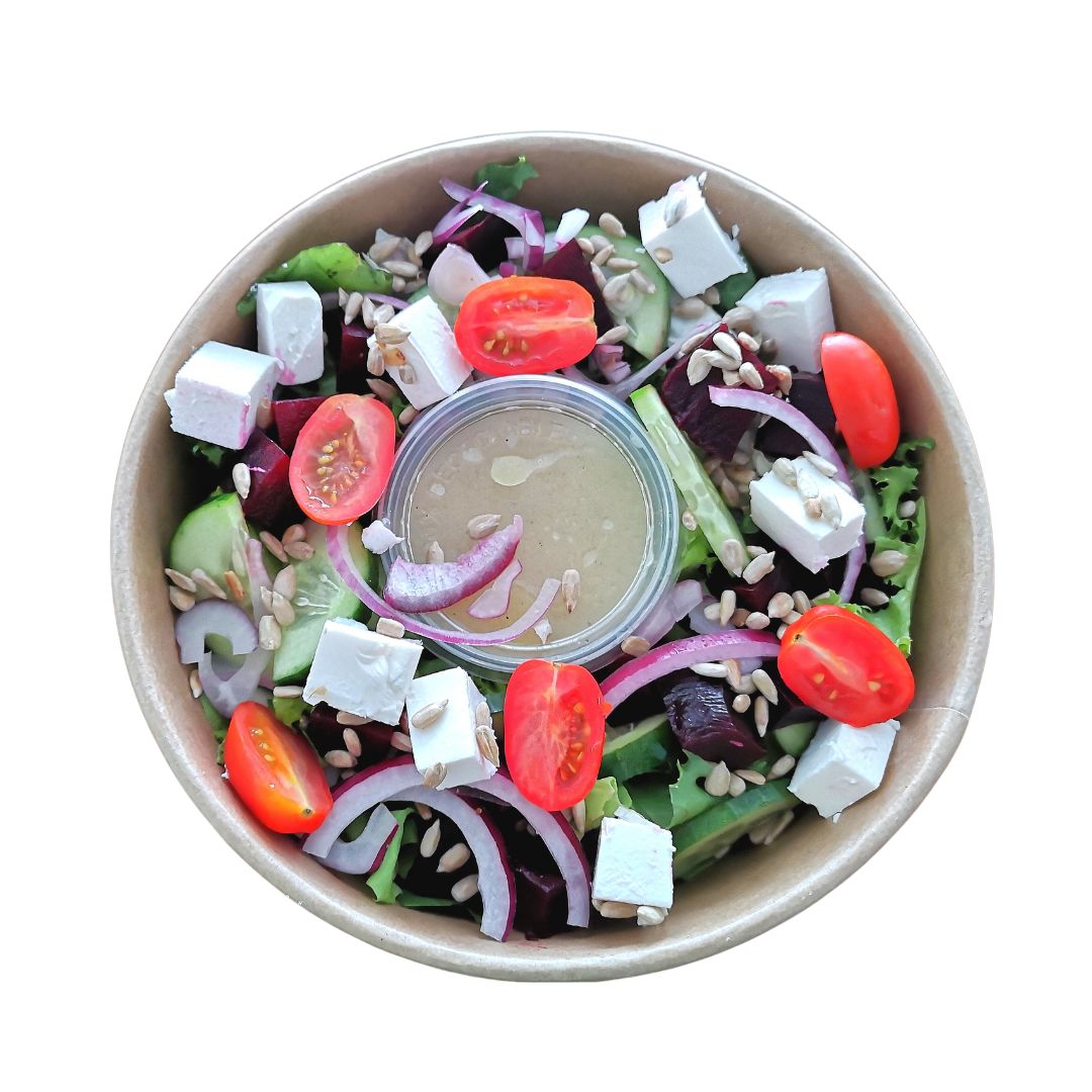 Sałatka z pieczonym burakiem i serem feta